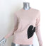 Zadig & Voltaire Pravis Cashmere Heart Sweater Light Pink Size Extra Small