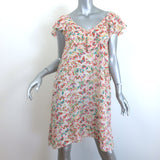 Zadig & Voltaire Reens Butterfly Dress Ecru Ruffled Silk Size Small