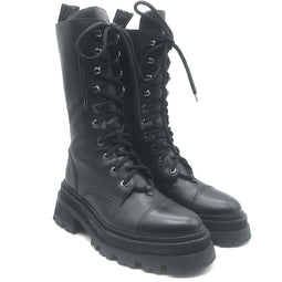 Zadig & Voltaire Ride Lace-Up High Combat Boots 