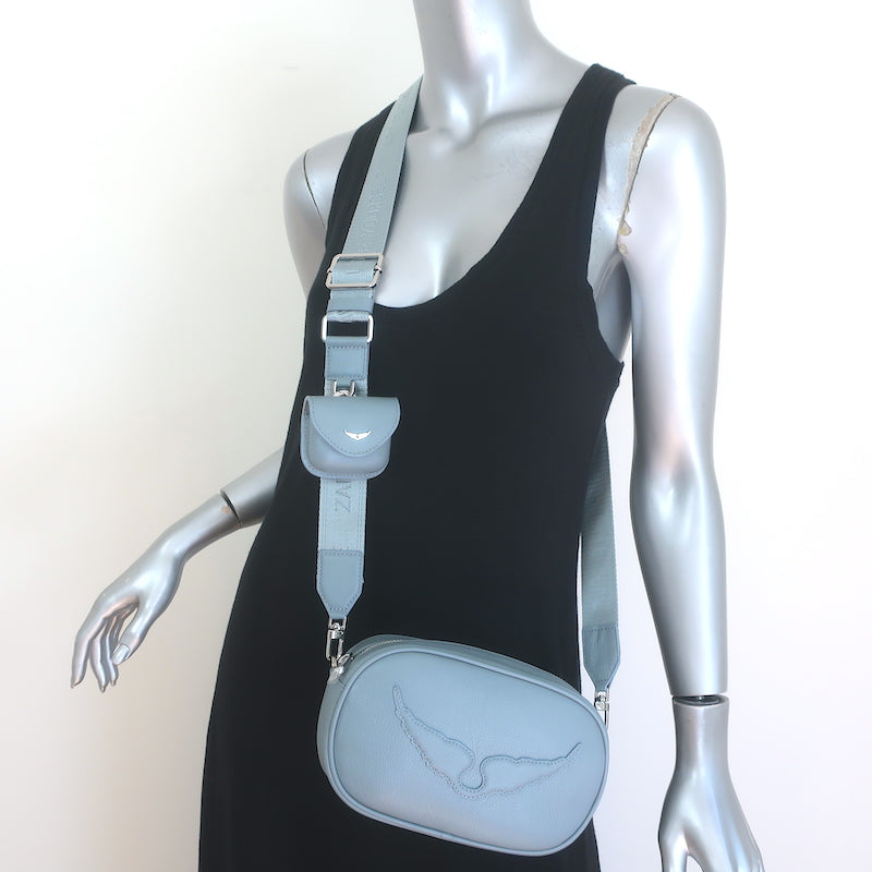 Zadig & Voltaire Rock with You Camera Bag Breeze Leather Small Crossbody NEW