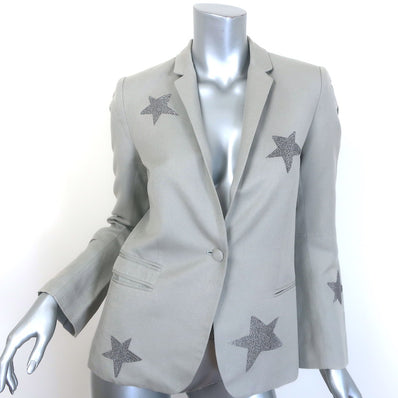 Zadig & Voltaire Vedy Viva Rhinestone Star Blazer 