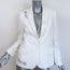 Zadig & Voltaire Victor Rhinestone Star Blazer Cream Size 36 One-Button Jacket