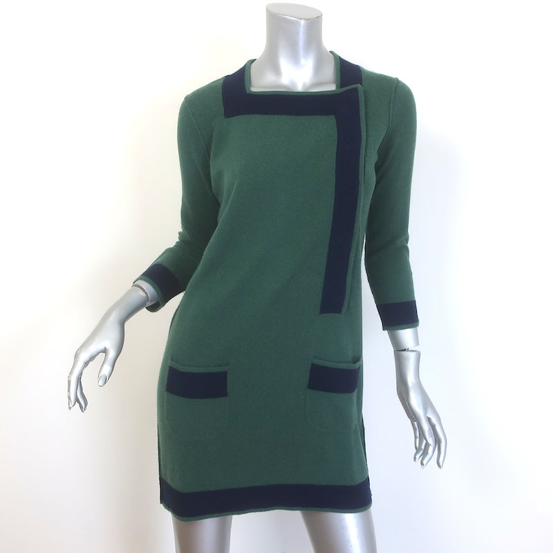 Zhor &amp; Nema Contrast-Trim Mini Sweater Dress 