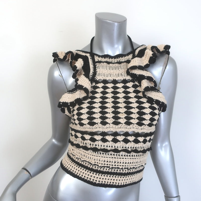 Zimmermann Anneke Crochet Halter Tank Top 