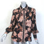 Zimmermann Concert Peonies Shirt Black Floral Print Stretch Silk Size 1