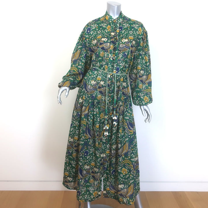 Zimmermann Edie Balloon-Sleeve Belted Maxi Dress