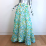 Zimmermann High Tide Floral Ikat Belted Maxi Skirt 