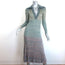 Zimmermann Illustration Mouline Polo Midi Dress Teal/Multi Ribbed Knit Size 0P