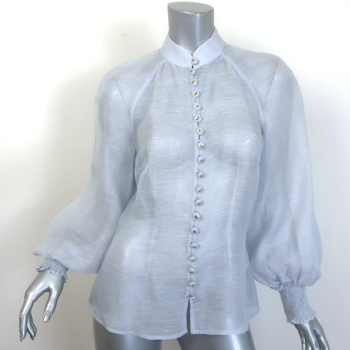 Zimmermann Luminosity Lantern Blouse Sky Blue 