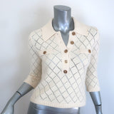Zimmermann Matchmaker Pointelle Knit Polo Top