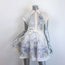 Zimmermann Natura Flip Belted Mini Dress Cream Floral Print Organza Size 0P