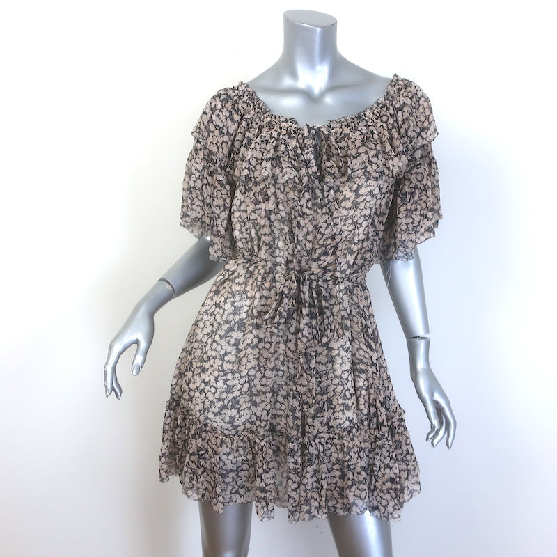 Zimmermann Prima Cherry Frill Ruffled Mini Dress 