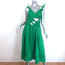 Zimmermann Tiggy Cutout Knotted Linen Midi Dress Green Size 1
