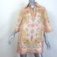Zimmermann Wylie Tunic Mini Dress Mustard Printed Linen Size 0P NEW