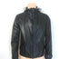 adidas Y-3 Perforated Logo Hooded Leather Jacket Black Size Medium
