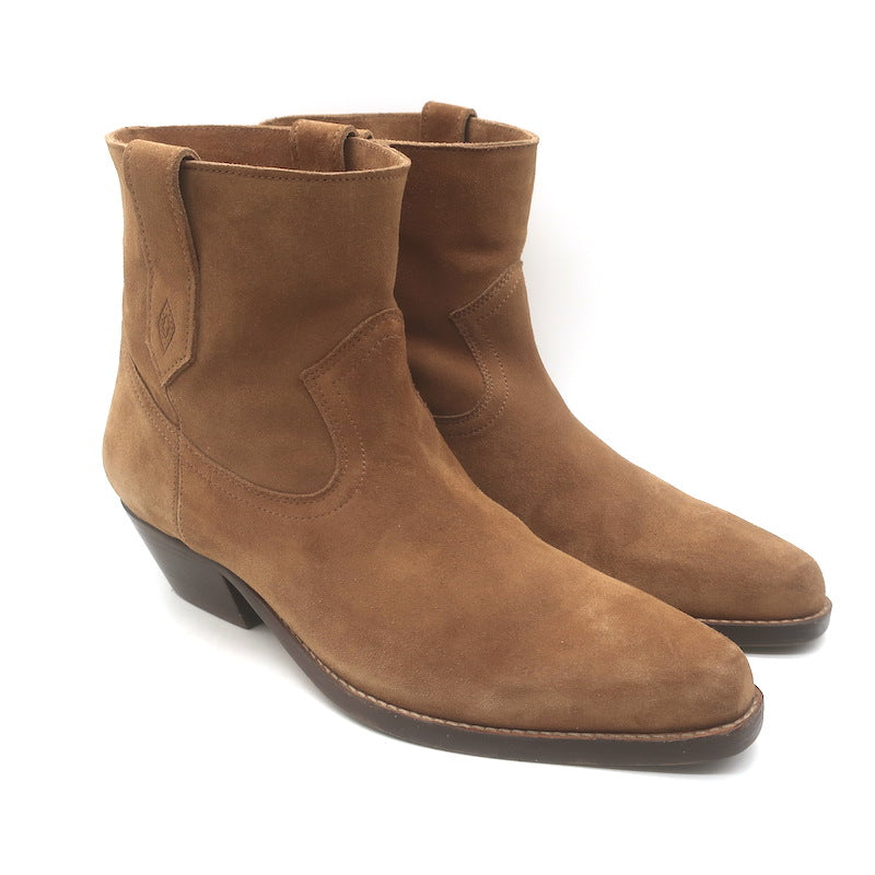 ba&amp;sh Cray Western Ankle Boots Caramel