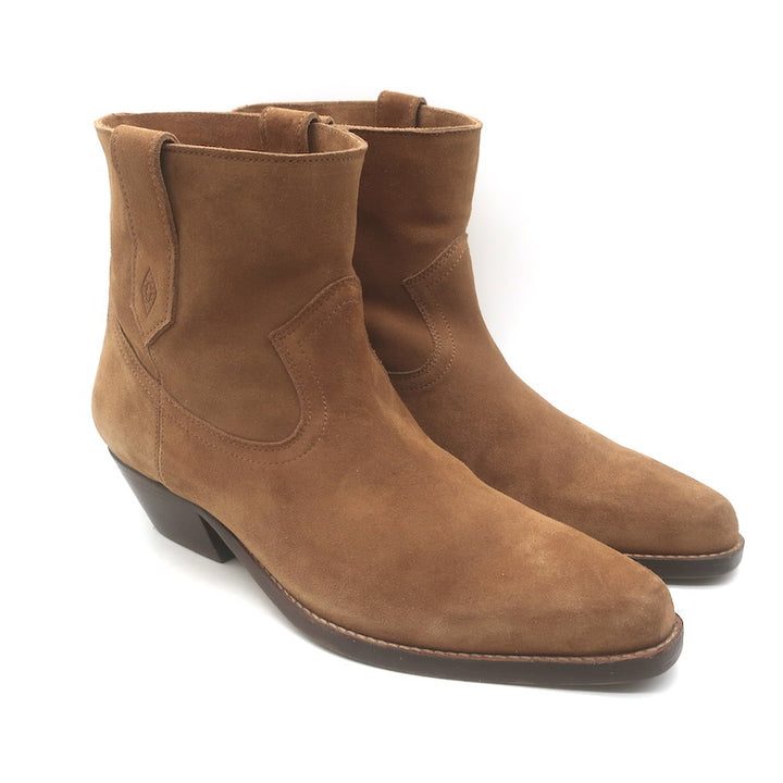 ba&amp;sh Cray Western Ankle Boots Caramel