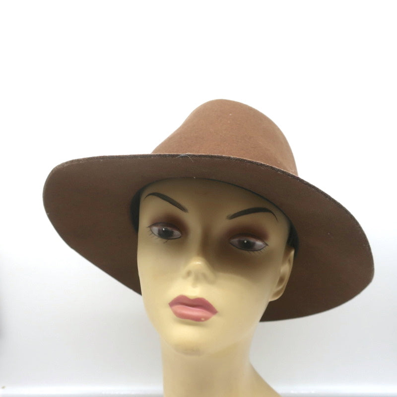 Rag &amp; Bone Floppy Brim Fedora Hat Brown Wool Size Medium