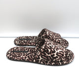 Veronica Beard Slipper Sandals Gillian White/Espresso Leopard Print Size 8 NEW