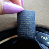 Rag & Bone Floppy Brim Fedora Hat Brown Wool Size Medium