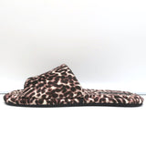 Veronica Beard Slipper Sandals Gillian White/Espresso Leopard Print Size 8 NEW