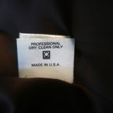 Richard Tyler Couture Coat Black Wool with Brown Leather Trim Size 8 NEW