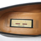Gucci Paride GG Tassel Loafers Black Leather Size 37.5