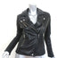 IRO Tara Leather Biker Jacket Black Size 38 Side-Zip Moto Jacket