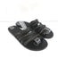 Ancient Greek Sandals Niki Chains Slide Sandals Black Leather Size 37