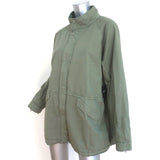 Velvet by Jenny Graham Melrose Jacket Army Green Cotton Twill Size Large NEW