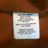 Joie Midi Dress Ambroise Copper Smocked Printed Silk Size Extra Small