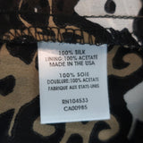 Nanette Lepore Maxi Dress Apache Beige Printed Silk Size 2 V-Neck 3/4 Sleeve