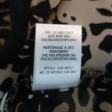 Nanette Lepore Maxi Dress Apache Beige Printed Silk Size 2 V-Neck 3/4 Sleeve