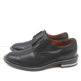 Givenchy Chain-Wrapped Derby Oxfords Black Leather Size 37 Laceless Loafers