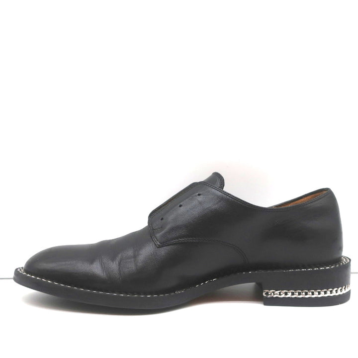 Givenchy Chain-Wrapped Derby Oxfords Black Leather Size 37 Laceless Loafers