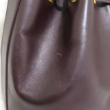 Saint Laurent Emmanuelle Large Bucket Bag Burgundy Leather Crossbody