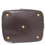 Saint Laurent Emmanuelle Large Bucket Bag Burgundy Leather Crossbody