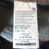 Dsquared2 Paint Splatter Jean Jacket Indigo Stretch Denim Size 46