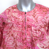 Ulla Johnson Puff Sleeve Top Lolana Camellia Floral Print Cotton Size 4 NEW