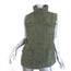 J Brand Arden Military Vest Jungle Green Stretch Cotton Size Medium