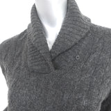 Ralph Lauren Black Label Cashmere Cable Knit Sweater Charcoal Size Small