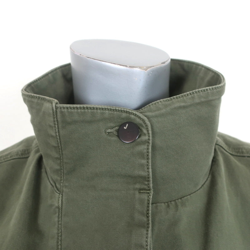 J Brand Arden Military Vest Jungle Green Stretch Cotton Size Medium
