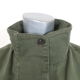 J Brand Arden Military Vest Jungle Green Stretch Cotton Size Medium