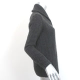 Ralph Lauren Black Label Cashmere Cable Knit Sweater Charcoal Size Small