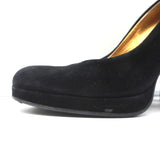 Miu Miu Platform Pumps Black Suede Size 36.5