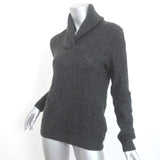 Ralph Lauren Black Label Cashmere Cable Knit Sweater Charcoal Size Small