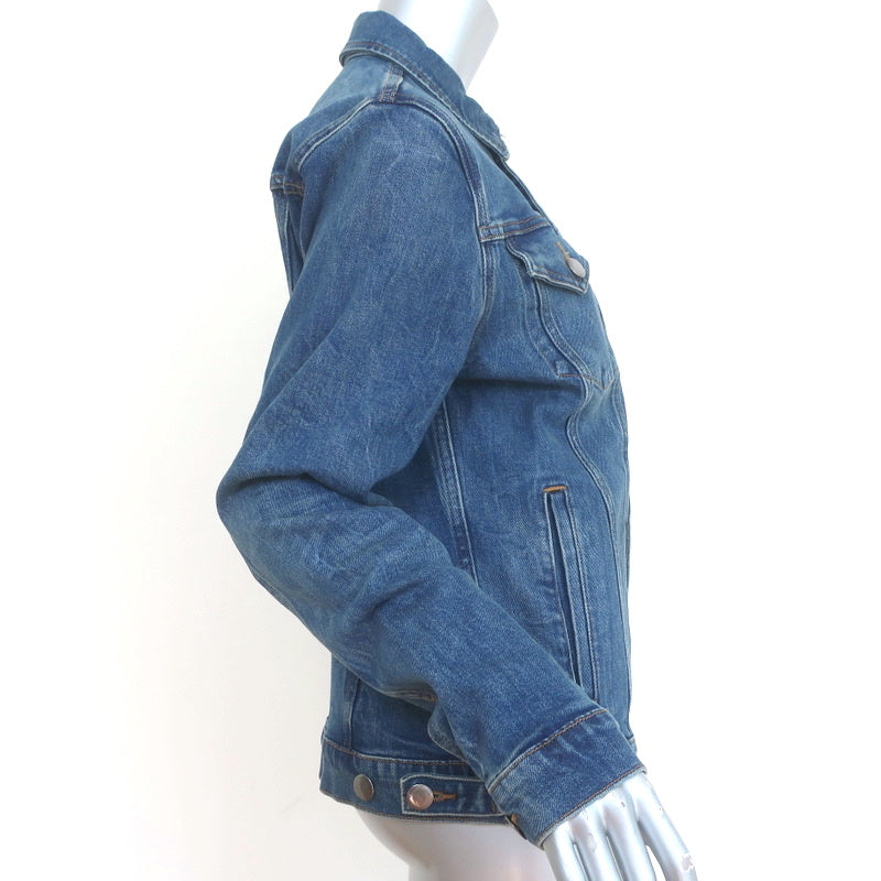 FRAME Jean Jacket Snomass Blue Stretch Denim Size Medium NEW