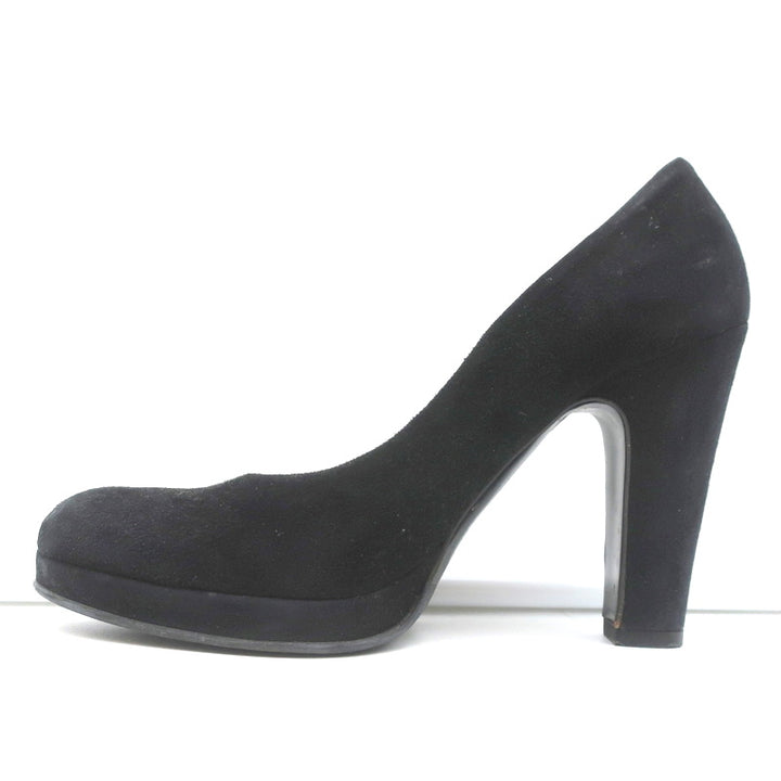 Miu Miu Platform Pumps Black Suede Size 36.5