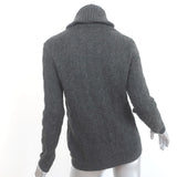 Ralph Lauren Black Label Cashmere Cable Knit Sweater Charcoal Size Small