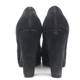 Miu Miu Platform Pumps Black Suede Size 36.5